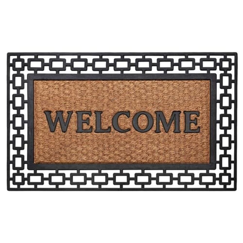 Achim 18 x 30 in. Wrought Iron Rubber Mat - Art Deco